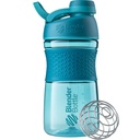 BlenderBottle 20oz SportMixer 蛋白质摇摆瓶 配有 BlenderBall Wire Whisk, 玫瑰和Teal