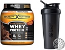 身体要塞 超级高级 Whey蛋白粉 巧克力(1.78磅)和BlenderBottle Classic Shaker Bottle(28 oz), 黑色