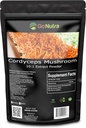 Cordyceps 蘑菇粉 | Cordyceps 提取 30% Polysacccharides 非 GMO 纯 Cordycep Powder 8 oz. (225格拉姆)