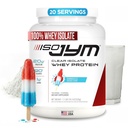 JYM 补充科学 Iso JYM 炸弹筒,90卡路里,100%Whei蛋白隔离,零脂肪,零糖,混糖清空,面向女性和男性,20种服务