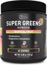 超级绿皮粉 QQ超级食品支持消化酶和Bloating 2亿Probiotics QQ支持能量水平和Gut Health GMP认证 非GMO QQ热带水果刷新器