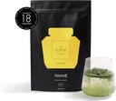 WelleCo The Super Elixir Daily Greens Powder, Probiotic drink mix with full Foods, Gluten Free, Vegan Gut Health Powder, Energy, 豁免,健康皮肤, 头发和钉子(300g,柠檬姜)