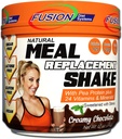 Fusion Plant Based Vegan Meal Replacement Protein Powder – Creamy Chocolate Flavor, Best Pure Raw Complete Sports Performance Shake, Gluten-Free, Sugar-Free, 10 Servings, by Fusion Diet Systems