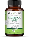 莫林加叶片 - 90片,1000 mg| 由米自然 100% Natural Moringa| 抗氧化剂 | 莫林加叶粉 来自印度