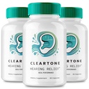 Cleantone Tinnitus Relief for Ring Ears Capsules, Cleantone Ear Pills 补编, Clean Tone Tinnitus 治疗, Calming Ear Ringing Relife - 最大强度, Cleantone Reviews (3 Pack) 防雷药 防雷药 防雷药 防雷药 防雷药