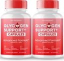 Glycogen Support Capsules, Advanced Formula Support Supplement, All Natural Formula Pills to Maintain Healthy Levels, Overall Wellness - Maximum Strength, Glycogen Support Pills Reviews (2 Pack)