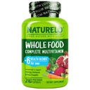 NATURELO MENS 多维塔明 -- -- 有维生素、矿物的男子的全食多维塔明 -- -- 240个植物盖用于能源、大脑、心脏、眼部健康*