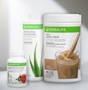三体Combo HERBALIFE 一级健康营养摇摆混合剂(Cafe Latte 780g)-Herbal Aloe 集中品(原件473ml)-草茶集中剂(原件102g)