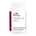 Bariatric Advancage Vitamin D3 5000 IU - Bariatric Vitamin D Capsules - 水-杂化 - 骨强支持 * - 轻松燕子 Capsule - 180 计数