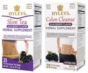Hyleys体重补充茶盒 - Slim Tea & Colon Cleanse - 50 茶袋合计(2包)
