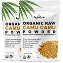 地球圈有机物 Camu Camu 粉末 — 有机 Raw Berry 粉末,含有天然维生素C和抗氧化剂 — Vegan, Kosher, 非GMO 豁免和能源超级食品 — 3oz (Pack of 2)