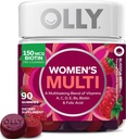 OLLY 女性多维他命Gummy,维生素A,D,C,E,Biotin,Folic Acid,成人可嚼维他命,Berry Flavor,45日供应 - 90计