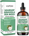 Soursop 多维他明液滴 细胞支持和再生, Imune boost, Dietary Fiber and Sleep, Organic Soursop 提取- Sugar Free, 非GMO, 100% Vegan, Gluten- Free-8 Fl Oz/240 ML