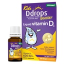 Ddrops Kids 助推器 600IU 100 Dropps - Daily Liquid Vitamin D for Kids. 支持儿童的强骨和免疫系统. 无防腐剂、无糖、非GMO、过敏