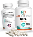 DHEA Capsules - DHEA 补充 - 自然能源支持和免疫支持 - 支持生命力,皮肤弹性,和总体健康 - DHEA 补充 女性和男性(100毫克)