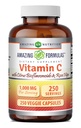 配有Rose HIPS & Citrus Bioflavoids的维生素C神奇配方 = 1000 Mg / 服役补充品 = 250 Veggie Capsules = = 非GMO = 在美国制造