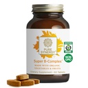 PURE SYNERGY 超级B-Complex → 有机全食品制造维生素B → Vegan 补充 天然维生素B12,Niacin 和 Folate → 用于能源,焦点和泥浆支持(60片)