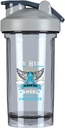 我的英雄现在是我的天使前列腺癌意识 18 Ounce Shaker Bottle 饮料 混合液 防渗漏 蛋白质 肉类替代 摇摆瓶 500ML/18 Oz Gray