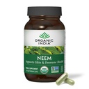 ORGANIC INDIA Neem Leaf Capsules - 草药补充剂,支持皮肤和免疫健康,Vegan,Gluten Free,USDA认证有机体 - 90个