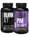 Jacked Factory Burn XT 热源脂肪燃烧器 - Appetite Sprintant & Nootropic Energy Boster (90 Capsules) & Lean PM 重量损失补编,睡眠支持 QQ(60 Capsules)