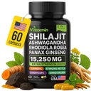 Shilajit和Ashwagandha Capsules,8-in-1 Herbal Multivitamin for Men and Men and Women, with Rhodiola Rosea, Ginseng, and Stinging Nettle, Shilajit for Men and Men and Women 互联网档案馆的存檔,存档日期2013-12-1.