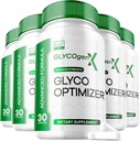 LIVORKA 5 Pack - Glycogen X Glyco Optimazer, Glyco X Optimizer Glycogen, Glycogen X, Glycogen支持, GlycogenX 支持, Glycogen X, Glycogen X Glyco Optimizer 600MG, 150 Capsules