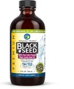 惊人的草药 黑种子油 - Gluten Free, non GMO, Cold pressed Nigella Sativa Aids in Digestive Health, Immune Support, Brain 函数 - 8 Fl Oz