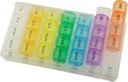 Pop Up Weekly Pill 组织者 4 Times A Day——大型旅行药丸案例w/28 持有药剂,维生素和补充剂的比喻 – Daily Pill Box 7日——湿润-耐药性大病例