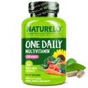 NATURELO 妇女每日1次多维素,w/维生素B12,60Ct,能源支助,全食日报妇女多维素补编,Nourish Hair/Skin/Nail,Non-GMO,No Soy,Gluten Free,2个月供应