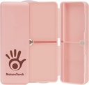 NatureTouch Pill组织者,7 比较药箱,男女便携式药箱,便携式防腐药箱,配有药箱双升/维生素/鱼油/补充剂-粉色盒