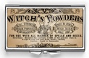 Vintage Witch's Powers Pill Box 紧凑矩形 7日 Pill Box Pill 案件 Pill