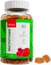 Khair Halal 成人多维坦 Gummy - Vegan,非GMO - Gluten Free, Gelatin Free - 基本维生素:维生素A E C D B12和维生素B6 Halal 维生素 - 60 Gummys