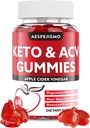 Keto ACV Gummys - Apple Cider Vinegar Gummys 配有 B12 能源与健康, 1500mg, 支持 Ketosis, 面向女性与男性, Vegan, Gluten-Free, 60 Gummys