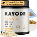 Kayode Lickable Probiologics for Dogs - 强狗消化援助和狗痢疾救济(英语:Dog Lick Mats or As Food Topper),为狗丽克·马特或作为食物托珀. Tasty Banana Coconut Flavor. 7 Dog Probiotic Strains.