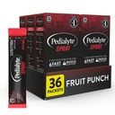 Pedialyte Sport 电解质粉,快速水解 5 键电解质用于肌肉支持 在运动前,期间,和之后,水果扑克,0.49 Oz Sachets 6 Count (Pack of 6)