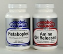 Anabol Naturals Meta GHR( 纳博尔自然公司) 堆叠:Metaboplex 120盖,600毫克和氨基GHR释放器 120盖,800毫克
