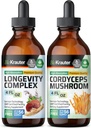 BIO KRAUTER 长寿蘑菇叮当 4 Fl. Oz. & Cordyceps 蘑菇叮当 4 Fl. Oz.