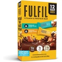 FulfFIL 蛋白质碎纸条,6个巧克力花生和焦糖和6个巧克力盐焦糖,15g蛋白,Pantry Staples,12个伯爵