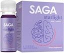 SAGA 星光有机睡眠镜头 — 与梅拉托宁,雷希,瓦莱里安根,阿斯瓦甘达,香美尔 — 无糖,维冈,零卡路里,植物睡眠支持,旅行尺寸(2奥兹)的自然睡眠援助.