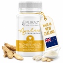 Telomere 补充 w/ Potent Astragalus 根提取和 Collagen 高级免疫支持, 抗衰老, DNA 修复 |纯 Telomerase 酶, 用于 Telomere 长度与支持 | 60 Capsules