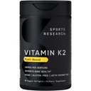 体育研究-维生素K2作为MK-7 100mcg与椰子MCT Oil-60 Veggie软胶(2个月供应) Vegan认证,非GMO认证,Gluten & Soy Free