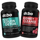 Colon & Kidney Cleanse Detox 支持补编 - 15天肠内清洁药丸和 Probiotic for Bloating & Daily Bowel Movement Flush - 帮助支持肾,Bladder & Urinary Tract 健康