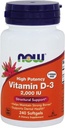 现在食品,(2包)维生素D-3 高潜力,2000 IU,240 Softgels