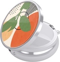Nipichsha药盒、Purse & Pocket小药盒、Cute Travel Medicine组织者、便携式药品容器持有者以持有维生素、药品、鱼油和补充品、热带植物