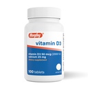 橄榄球维生素D3 2000 IU(50 mcg) - 白葡萄酒-无脂日用维生素D 营养补充剂 Bone, Teeth, and Immune Health 100片