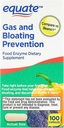 equate Gas and Bloating Relief, 食品酶 饮食补充 Capsules 100 Count (Pack of 1)