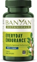 Banyan植物学 每日耐力 – 有机适应剂补充剂 – 草药超食品和适应剂促进能源和聚焦 – 90 片 – 非GMO可持续来源 Vegan