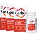 Geritol,多种维生素补充剂,含有B-维生素、抗氧化剂、维生素C、E-D和铁、27种基本维生素和矿物、无葡萄糖、非GMO、无人工甜剂、100片、3包