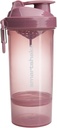 Smartshake O2GO One 塑料蛋白质摇摆瓶800 ml → 27 oz - 防漏螺丝上Lid - BPA Free - Unisex - 深玫瑰