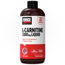力因子 L-Carnitine Liquid 3000mg, 支持脂肪代谢的最大强度补充, 细胞能量和肌肉恢复, 高吸附, 非GMO, Berry Flavor, 16 oz瓶